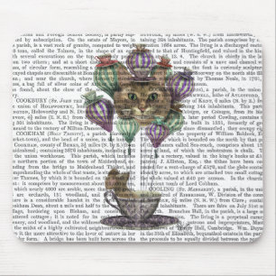 Tapis De Souris Cheshire Chat Hot Air Balloon