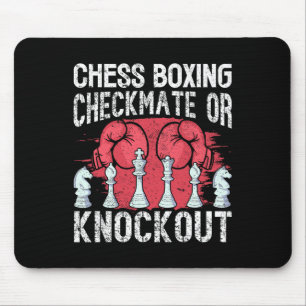 Tapis De Souris Chess Boxing Checkmate Ou Knockout Fun