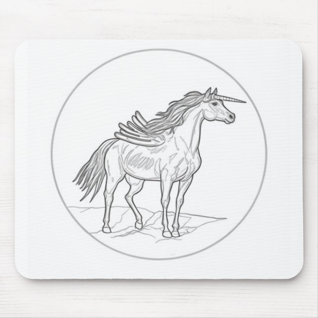 Tapis De Souris Cheval ailé 🐴  (Devant)