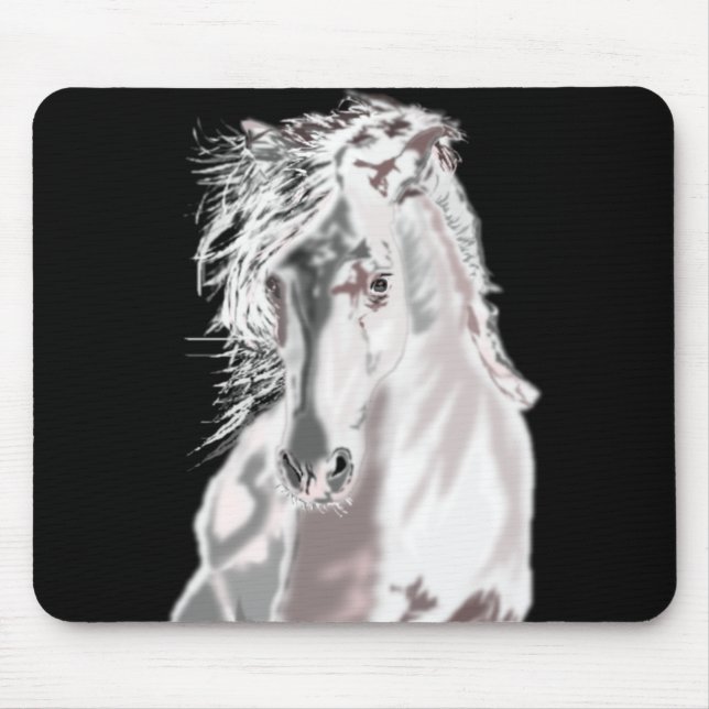Tapis De Souris Cheval blanc (Devant)