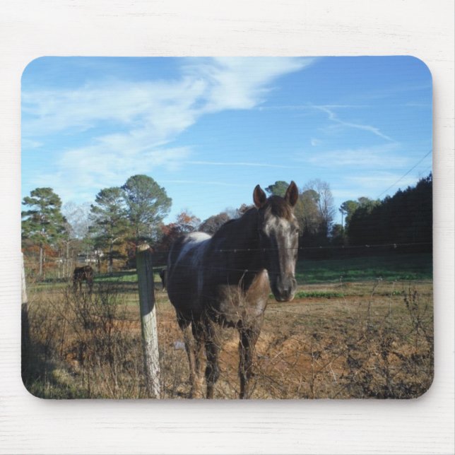 Tapis De Souris Cheval brun Coco et Crème (Devant)