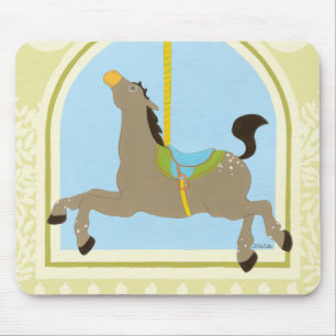 Tapis De Souris Cheval Carrousel par Juin Erica Vess