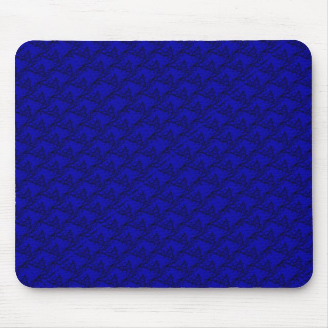 Tapis De Souris Cheval Cheval en bleu art déco (Devant)