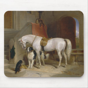 Tapis De Souris Cheval chien Favoris peinture art Landseer Proprié