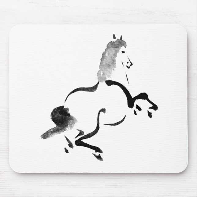 Tapis De Souris Cheval chinois vintage (Devant)