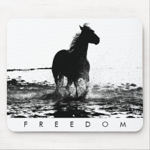 Tapis De Souris Cheval de course Élégant Pop Art Moderne Personnal