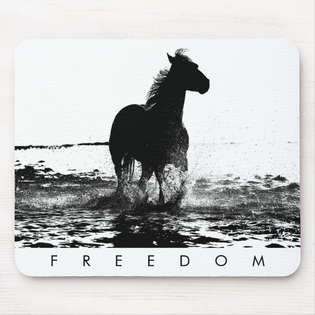 Tapis De Souris Cheval de course Élégant Pop Art Moderne Personnal (Devant)