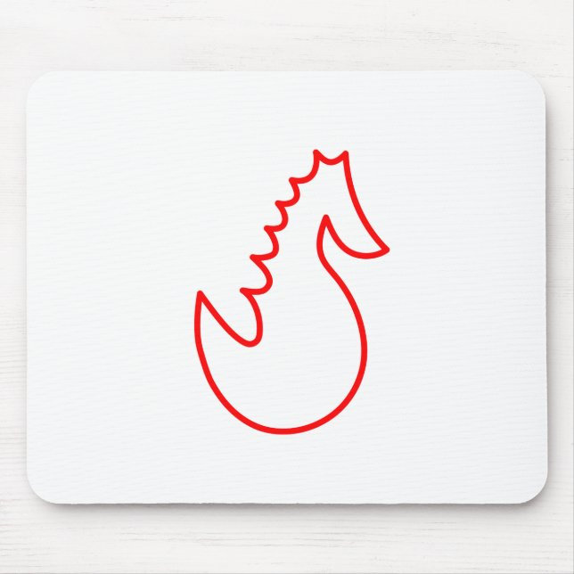 Tapis De Souris Cheval de recherche adorable (Devant)