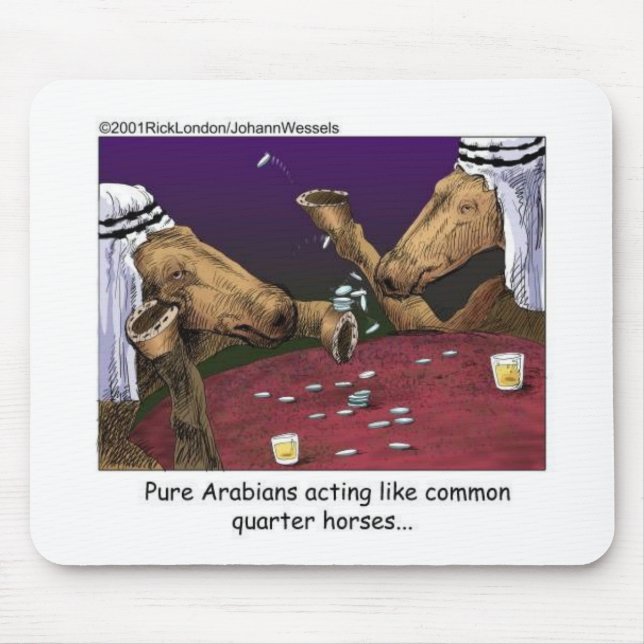 Tapis De Souris Cheval Dons Cartoon Tee - shirts & Objets de colle (Devant)