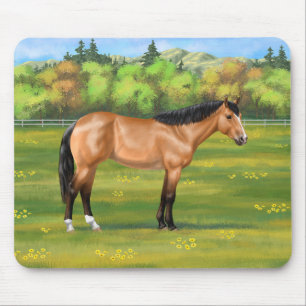 Tapis De Souris Cheval du Quartier des Dun Buckskin