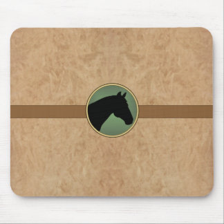 Tapis De Souris Cheval en cuir MousePad