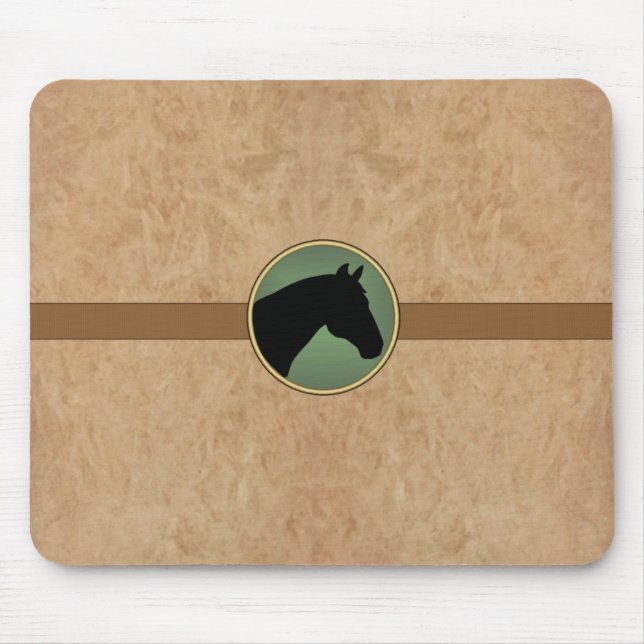 Tapis De Souris Cheval en cuir MousePad (Devant)