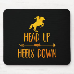 Tapis De Souris Cheval Équitation Art Pour Femmes Filles Horseback