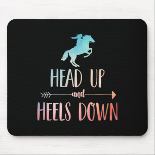 Tapis De Souris Cheval Équitation Art Pour Femmes Filles Horseback