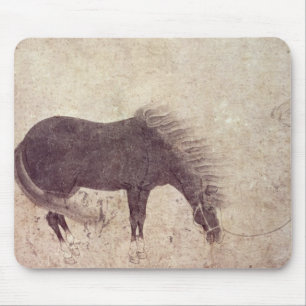Tapis De Souris Cheval et marié en hiver