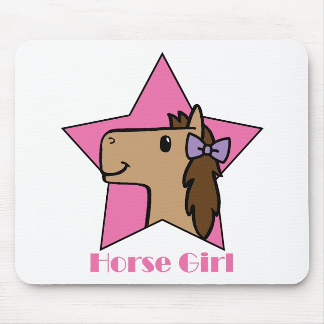 Tapis De Souris Cheval fille (Devant)