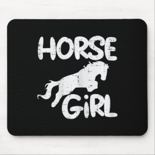 Tapis De Souris Cheval Fille Animal Horseback équitation Equestre