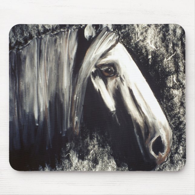 Tapis De Souris Cheval Gris (Devant)
