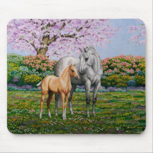 Tapis De Souris Cheval Gris Dappel Mare Palomino Foie