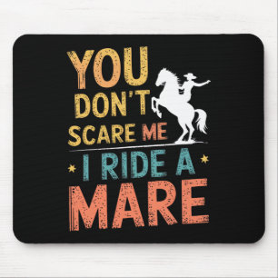 Tapis De Souris Cheval Lover équitation équestre cavalier femme
