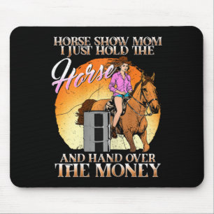 Tapis De Souris Cheval Montre Maman Je Tiens Le Cheval Et La Main 