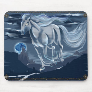 Tapis De Souris Cheval Mousepad de fantôme