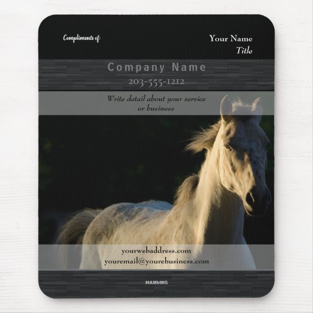 Tapis De Souris Cheval Mousepad promotionnel - HAMbyWG (Devant)