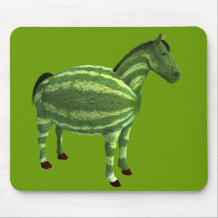 Tapis De Souris Cheval national de la journée de la pastèque