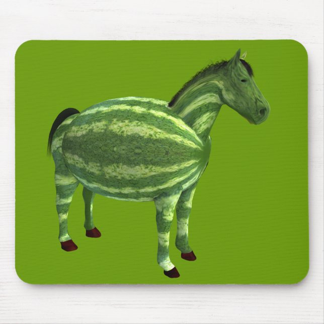 Tapis De Souris Cheval national de la journée de la pastèque (Devant)