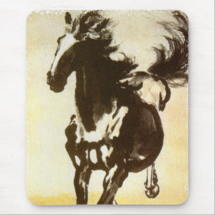 Tapis De Souris Cheval noir