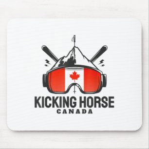 Tapis De Souris Cheval qui rue canada ski ski rétro