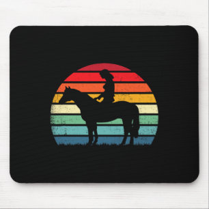 Tapis De Souris Cheval Rétro Amant Cadeau Horseback Rider & Ri