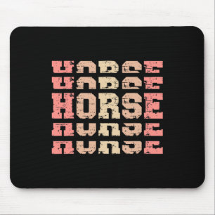 Tapis De Souris Cheval Rétro Horse équitation Cowgirl
