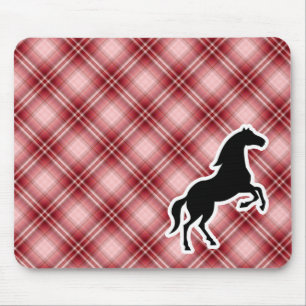 Tapis De Souris Cheval rouge de plaid
