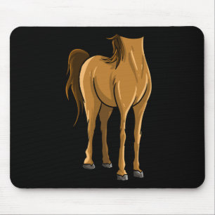 Tapis De Souris Cheval sans tête cool Halloween Costume drôle Lazy