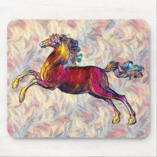 Tapis De Souris Cheval vintage et boîte de souris d'art Motif