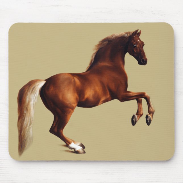 Tapis De Souris Cheval Whistlejacket par George Stubbs (Devant)