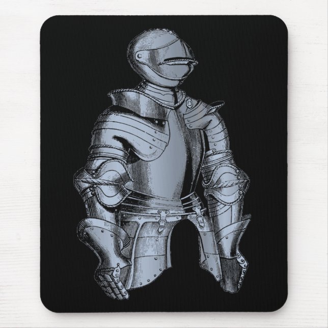 Tapis De Souris Chevalier Mousepad de Bleu (Devant)