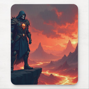 Tapis De Souris Chevalier noir de flamme