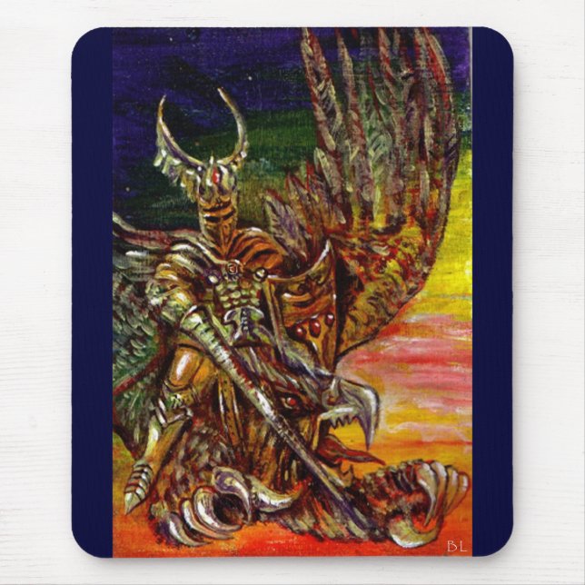 TAPIS DE SOURIS CHEVALIER SOMBRE (Devant)