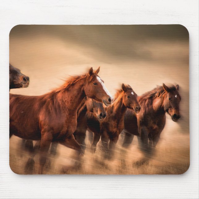 Tapis De Souris Chevaux au galop (Devant)