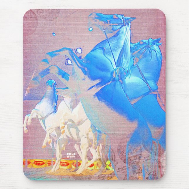 Tapis De Souris Chevaux d'Art numérique du cirque (Devant)