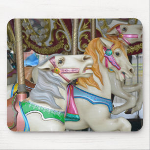 Tapis De Souris Chevaux de carrousel colorés