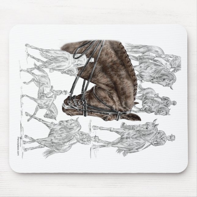 Tapis De Souris Chevaux de contrainte collectés FEI (Devant)