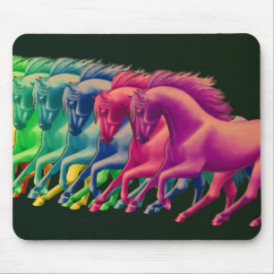 Tapis De Souris Chevaux de différentes couleurs Mousepad