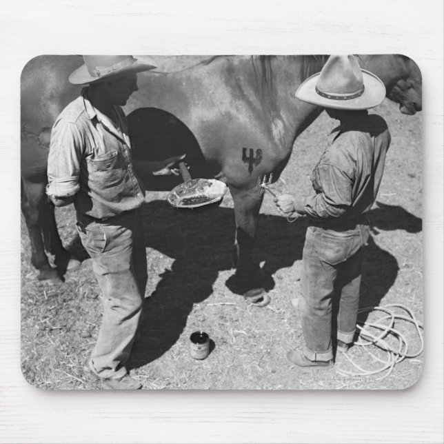 Tapis De Souris Chevaux de marquage à chaud avec la marque de (Devant)