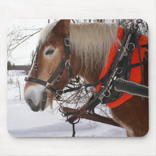 Tapis De Souris Chevaux d'hiver (Devant)