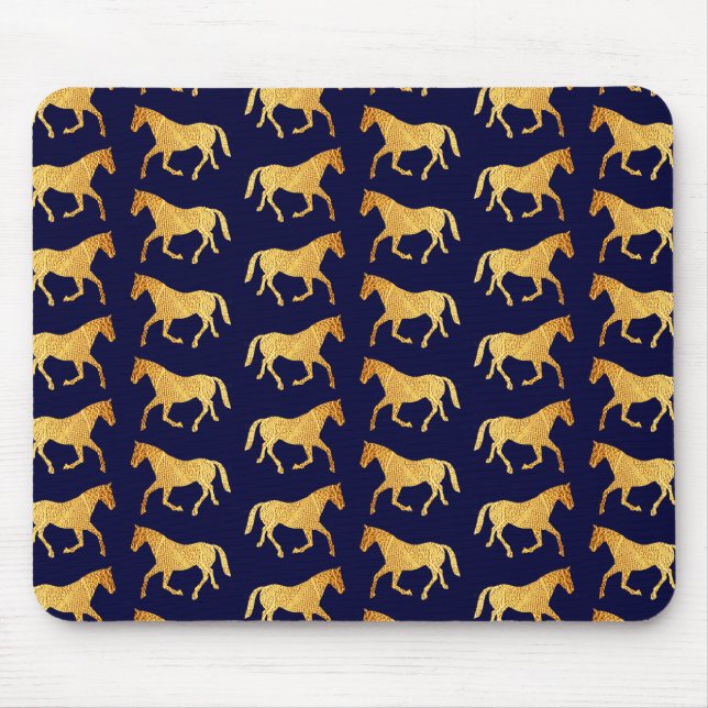 Tapis De Souris Chevaux d'or (Devant)