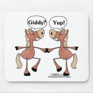 Tapis De Souris Chevaux Giddy Up