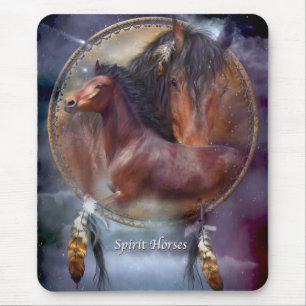 Tapis De Souris Chevaux Mousepad d'esprit